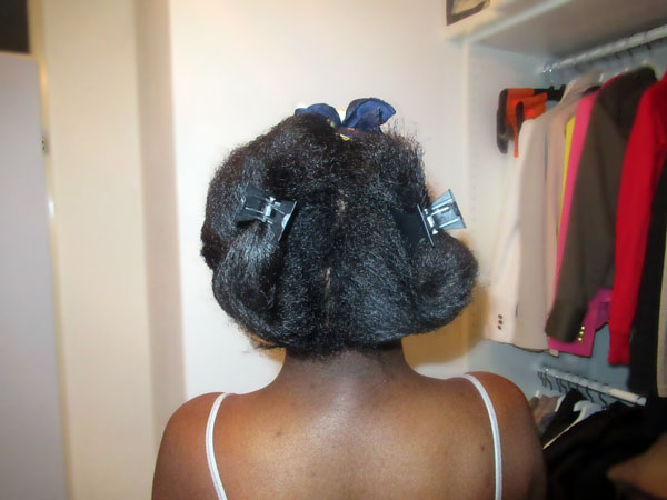 April 11 - air drying wash routine for relaxed hair